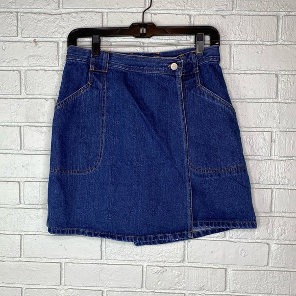 Vintage Denim Skort by Bill Blass Size 6 / Medium - Picture 3 of 12